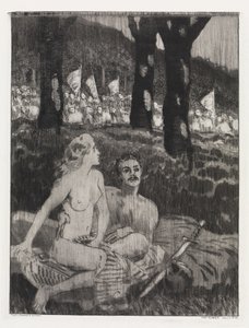Skogsnatt (Tält, Opus XIV, del 2, nr 42) av Max Klinger