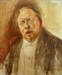 Porträttstudie av baron Alfred von Berger av Max Liebermann