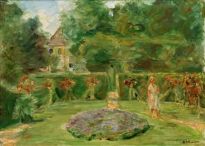Rondellen i häckträdgården av Max Liebermann
