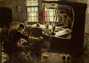 The Weaver av Max Liebermann