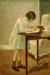 Barnbarnet skriver av Max Liebermann