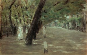 Kirchenallee i St. Georg, Hamburg av Max Liebermann