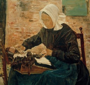 En holländsk spetsmakare av Max Liebermann