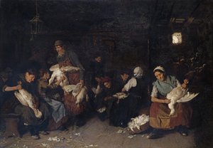 Gåsplockare av Max Liebermann