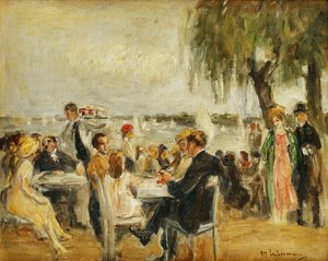 Garden Cafe på Elbe, 1902 av Max Liebermann