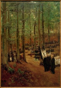 Åminnelse av kejsar Friedrich III. i Kosen - 1:a versionen av Max Liebermann