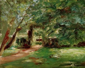 Häckträdgård i Wannsee av Max Liebermann