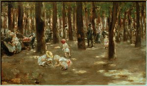 Lekplats i Tiergarten i Berlin av Max Liebermann