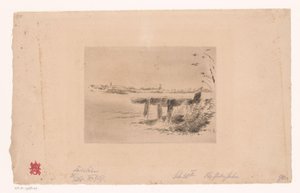 Landskap med staket och kvarn av Max Liebermann