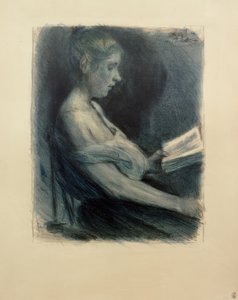 M.Liebermann, flicka som läser av Max Liebermann
