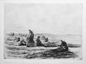 Nätlapparbetare av Max Liebermann