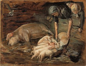 Grisstia, plantskola; Grisstia, plantskola, 1887 av Max Liebermann