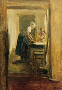 Plätterin av Max Liebermann