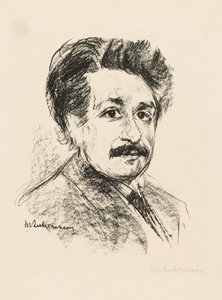 Porträtt av Albert Einstein av Max Liebermann