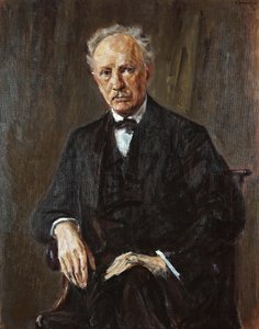 Porträtt av kompositören Richard Georg Strauss 1864-1949, 1918. av Max Liebermann
