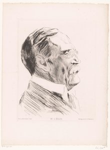 Porträtt av Wilhelm von Bode W.v.Bode (titel på objekt) av Max Liebermann