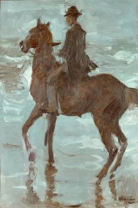 Ryttare på stranden av Max Liebermann