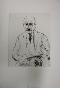 Självporträtt vid 70 års ålder av Max Liebermann