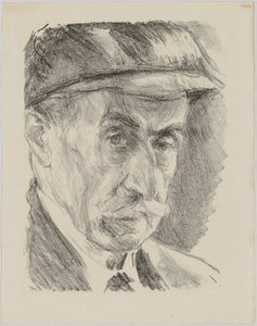Självporträtt med mössa av Max Liebermann