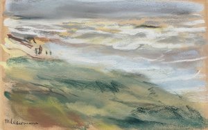 Barnvagnar på stranden i Noordwijk av Max Liebermann