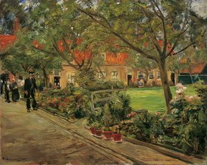Sjukhusträdgård i Edam av Max Liebermann