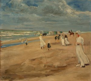 Stranden i Noordwijk av Max Liebermann