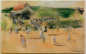 Tennistorget i Noordwijk av Max Liebermann