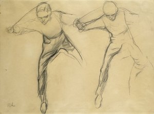 Två mansfigurer av Max Liebermann