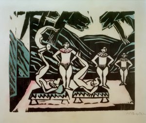 akrobater av Max Pechstein