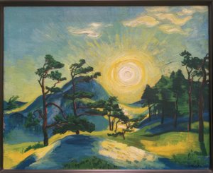 Uppgående sol av Max Pechstein