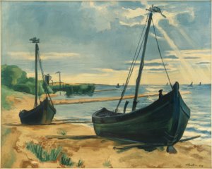 Aufgezogene Keitelkähne