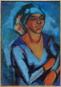 Porträtt av Lotte Pechstein av Max Pechstein