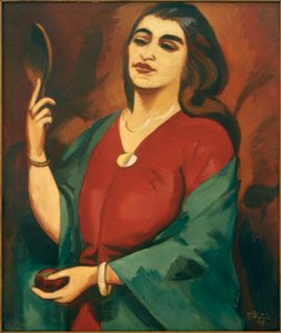 Bildnis in Rot und Grün