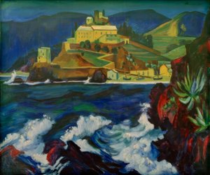 Kloster i Monterosso av Max Pechstein
