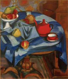 Das rote Teegeschirr von Max Pechstein