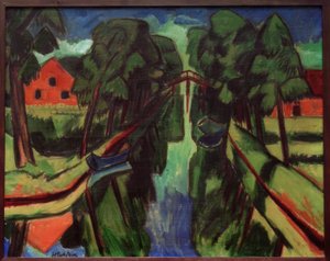 Mühlengraben av Max Pechstein