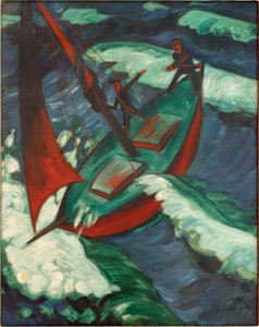 Kutter im Sturm von Max Pechstein