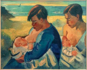 Närande mödrar av Max Pechstein