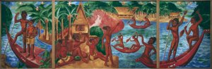 Palau-Triptychon von Max Pechstein
