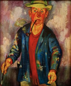 självporträtt av Max Pechstein