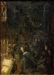 Aufbahrung Don Giovannis av Max Slevogt