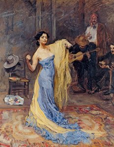 Bild på dansaren Marietta di Rigardo, 1904