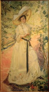 Nini am Weinspalier av Max Slevogt
