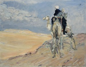 Sandstorm i den libyska öknen, 1914