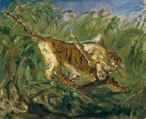 Tiger i djungeln av Max Slevogt