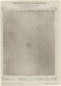 Fotografiska stjärnkartor 6 juli 1904, 1649. Skapare: Max Wolf, Johann Palisa. av Max Wolf, Johann Palisa