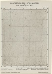 Fotografiska stjärndiagram 15 oktober 1901, 654. Skapare: Max Wolf, Johann Palisa. av Max Wolf, Johann Palisa