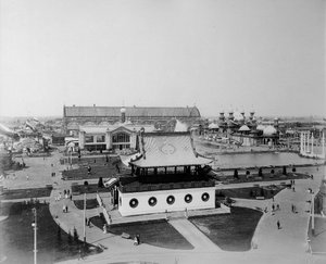 Allmän bild, All-Ryssia utställningen, Nizhny Novgorod, Ryssland, 1896.