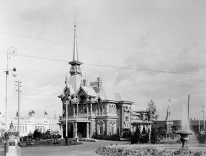 Tsarpaviljongen, All-Russia Exhibition, Nizhny Novgorod, Ryssland, 1896.