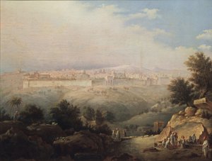 Utsikt över Jerusalem, 1821